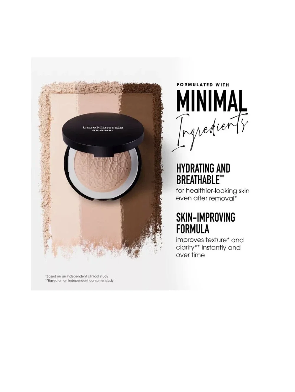 BareMinerals Original Pressed Powder Foundation SPF 15: Medium Beige 12, NIB